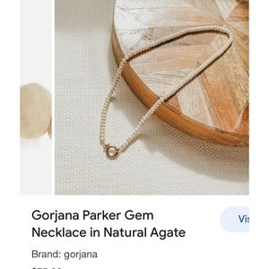Gorjana Parker natural agate necklace